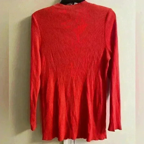 Exclusively misook women’s knit button up sweater cardigan, XL - Picture 4 of 5